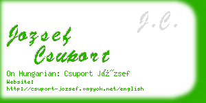 jozsef csuport business card